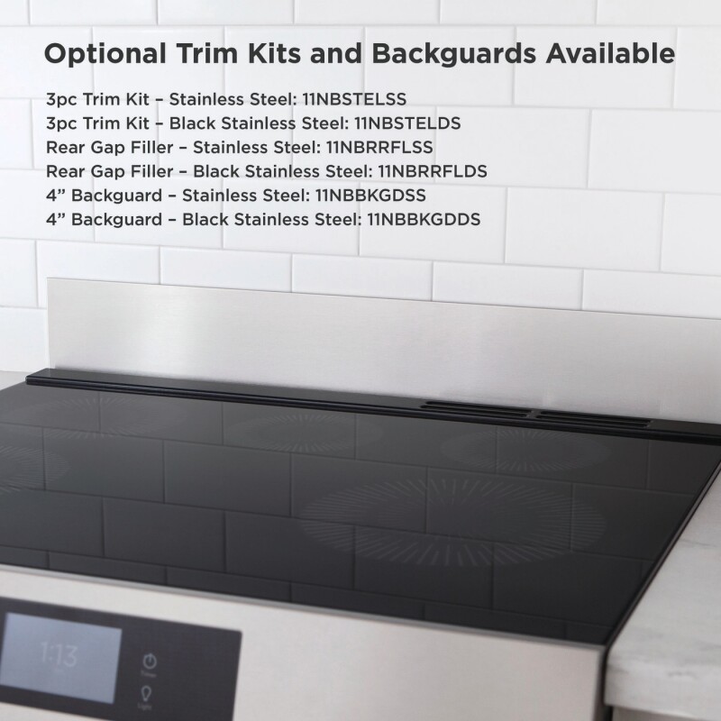 30" Front Control Induction Range with Stone-Baked Pizza GCFI3070BF