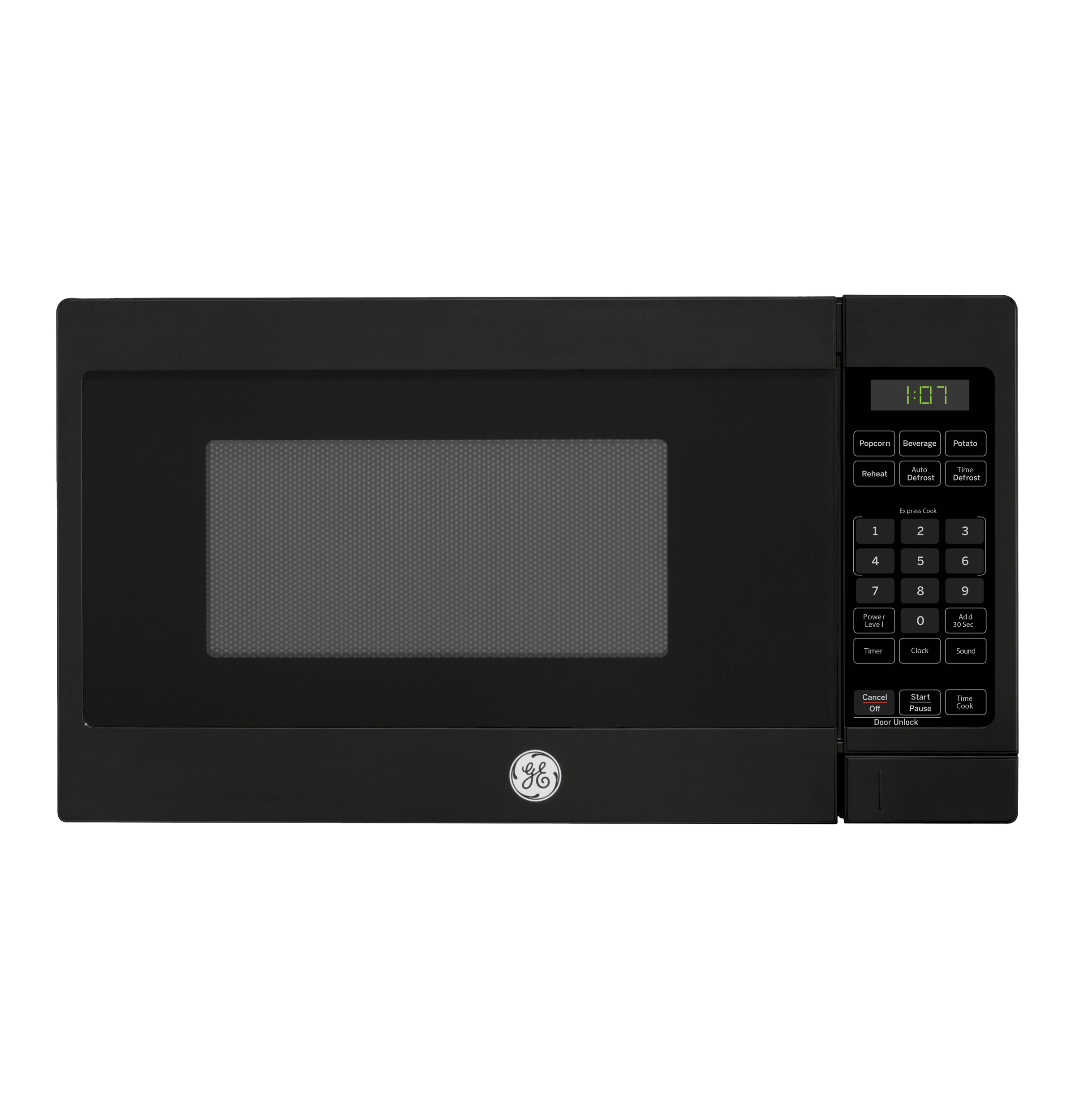 GE 0.7 Cu. Ft. Spacemaker Countertop Microwave Oven Black GCHK07N1WBB Picture 1