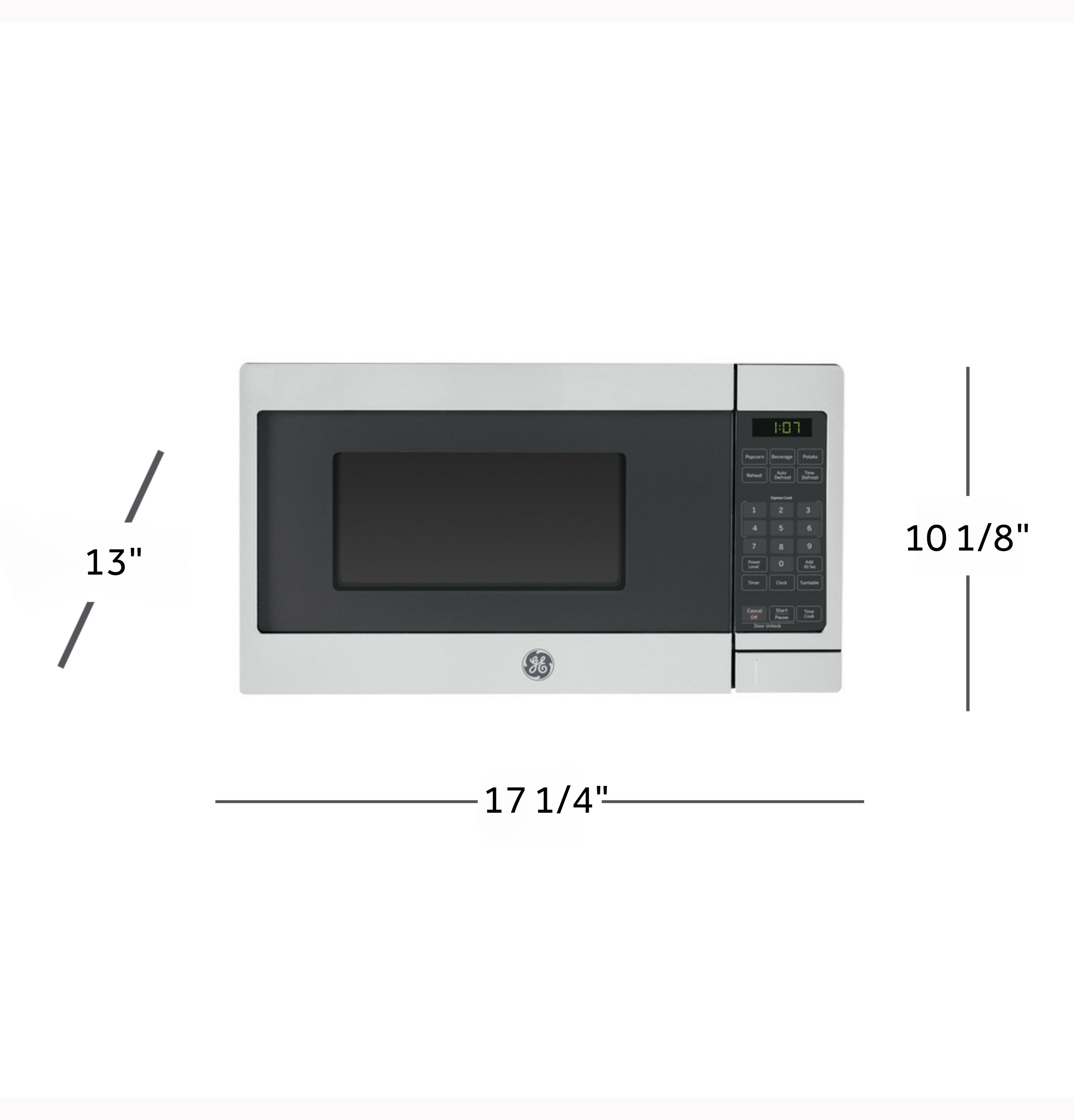 0.7 Cu. Ft. Spacemaker Countertop Microwave Oven GCHK07N1WSS