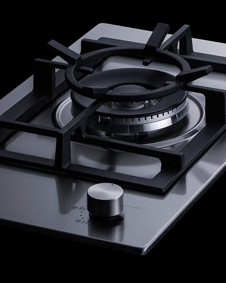 12" Wide 1-Burner Gas Cooktop In Stainless Steel GCJ1SS