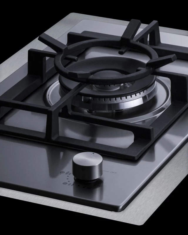 15" Wide 1-Burner Gas Cooktop GCJ1SSTK15