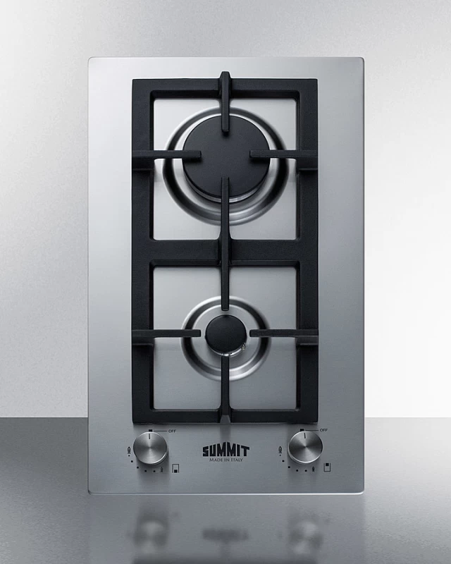 12" Wide 2-Burner Gas Cooktop In Stainless Steel GCJ2SS