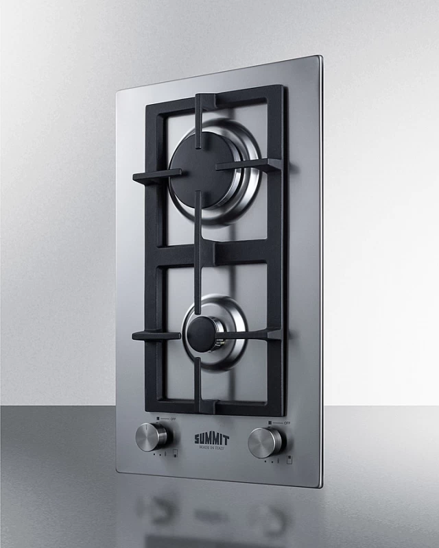 12" Wide 2-Burner Gas Cooktop In Stainless Steel GCJ2SS