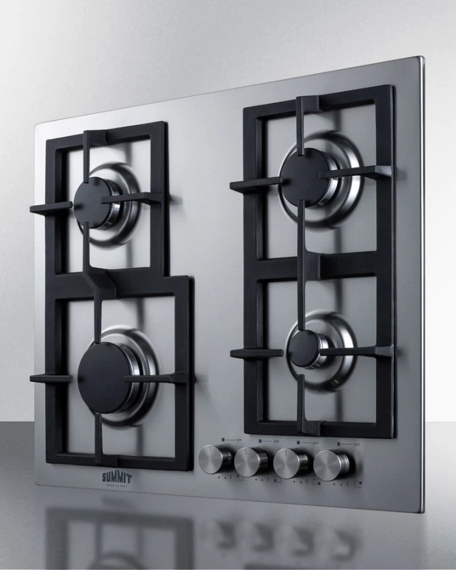 24" Wide 4-Burner Propane Gas Cooktop In Stainless Steel GCJ4SSLP