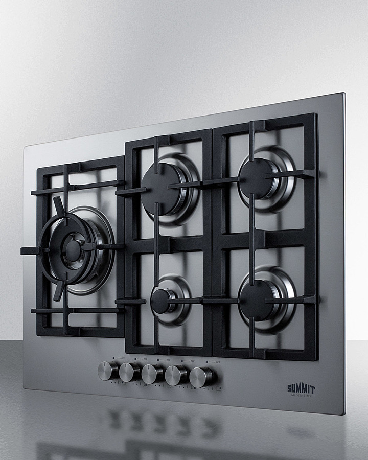 30" Wide 5-Burner Gas Cooktop In Stainless Steel GCJ5SS