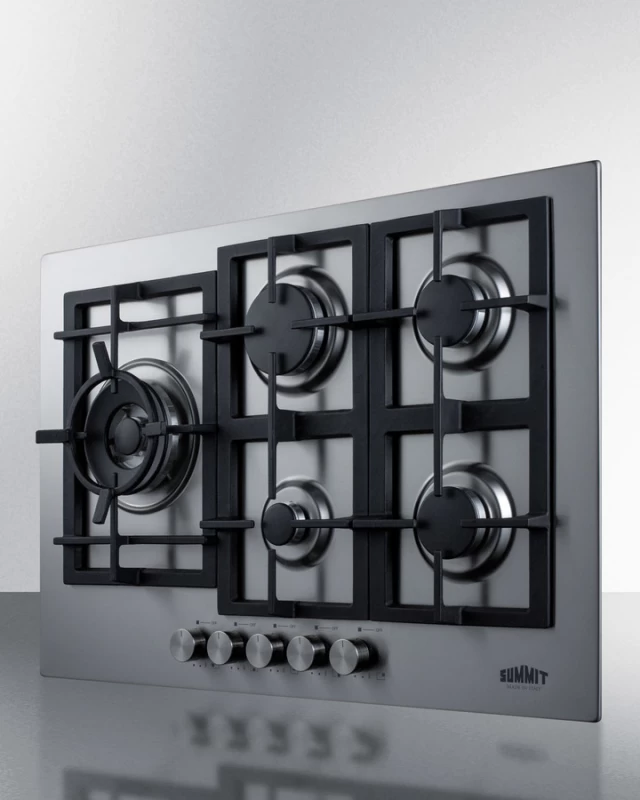 30" Wide 5-Burner Propane Gas Cooktop GCJ5SSLP