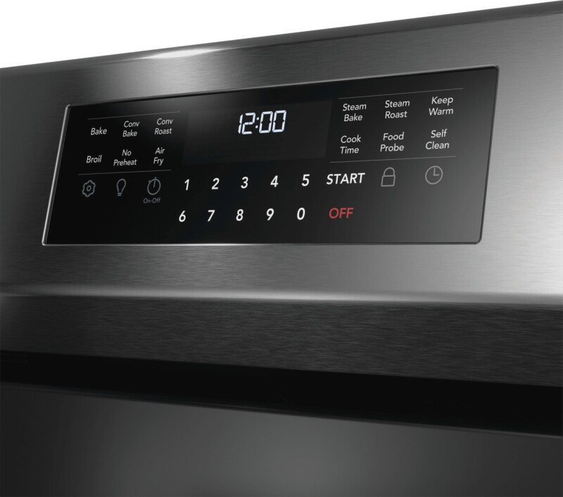 30" Electric Range with No Preheat + Air Fry GCRE3060BD