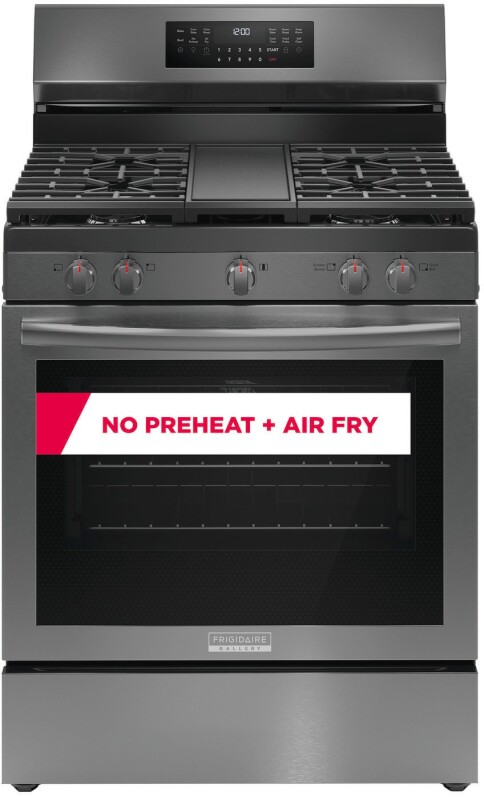 30" Gas Range with No Preheat + Air Fry GCRG3060BD