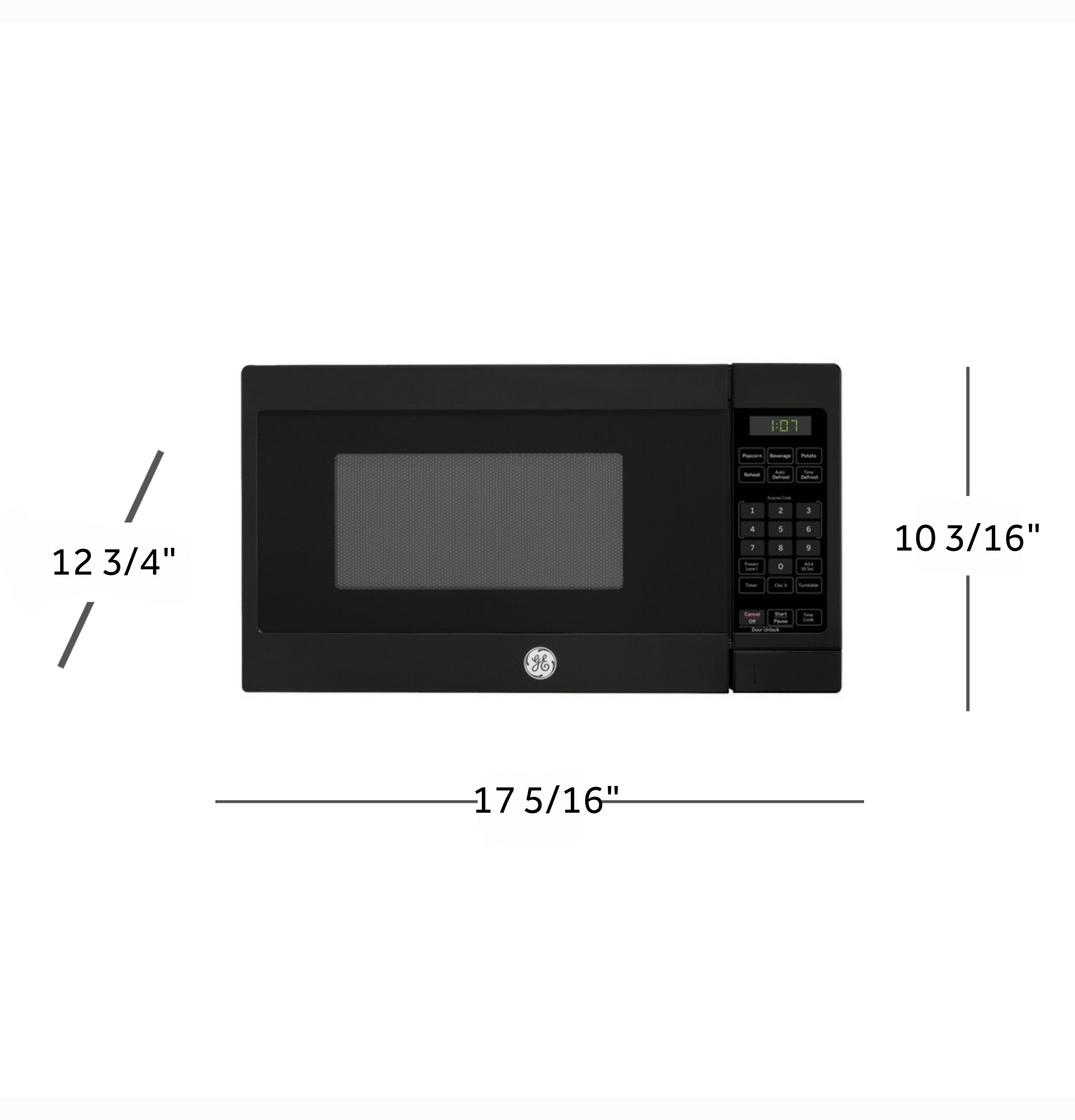 0.7 Cu. Ft. Capacity Countertop Microwave Oven GCST07N1WBB