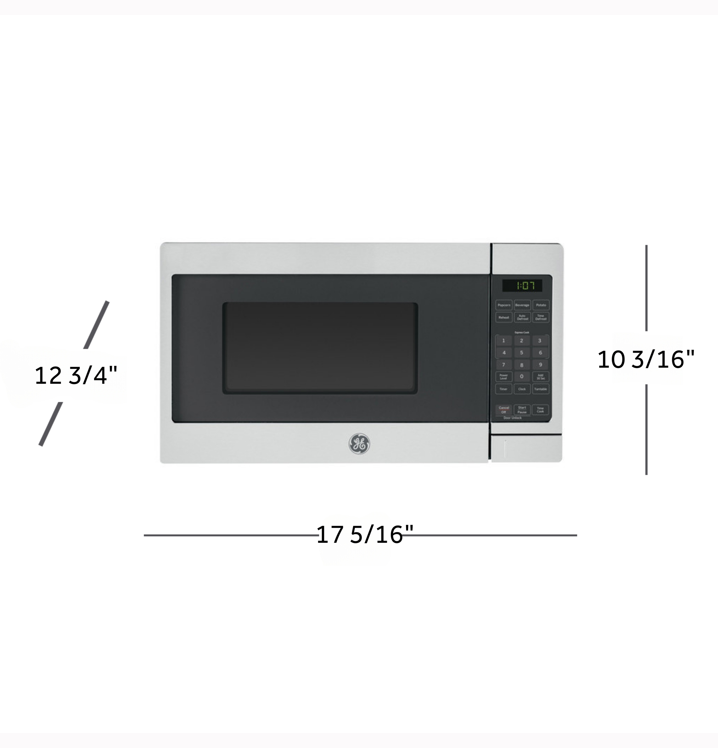 0.7 Cu. Ft. Capacity Countertop Microwave Oven GCST07N1WSS