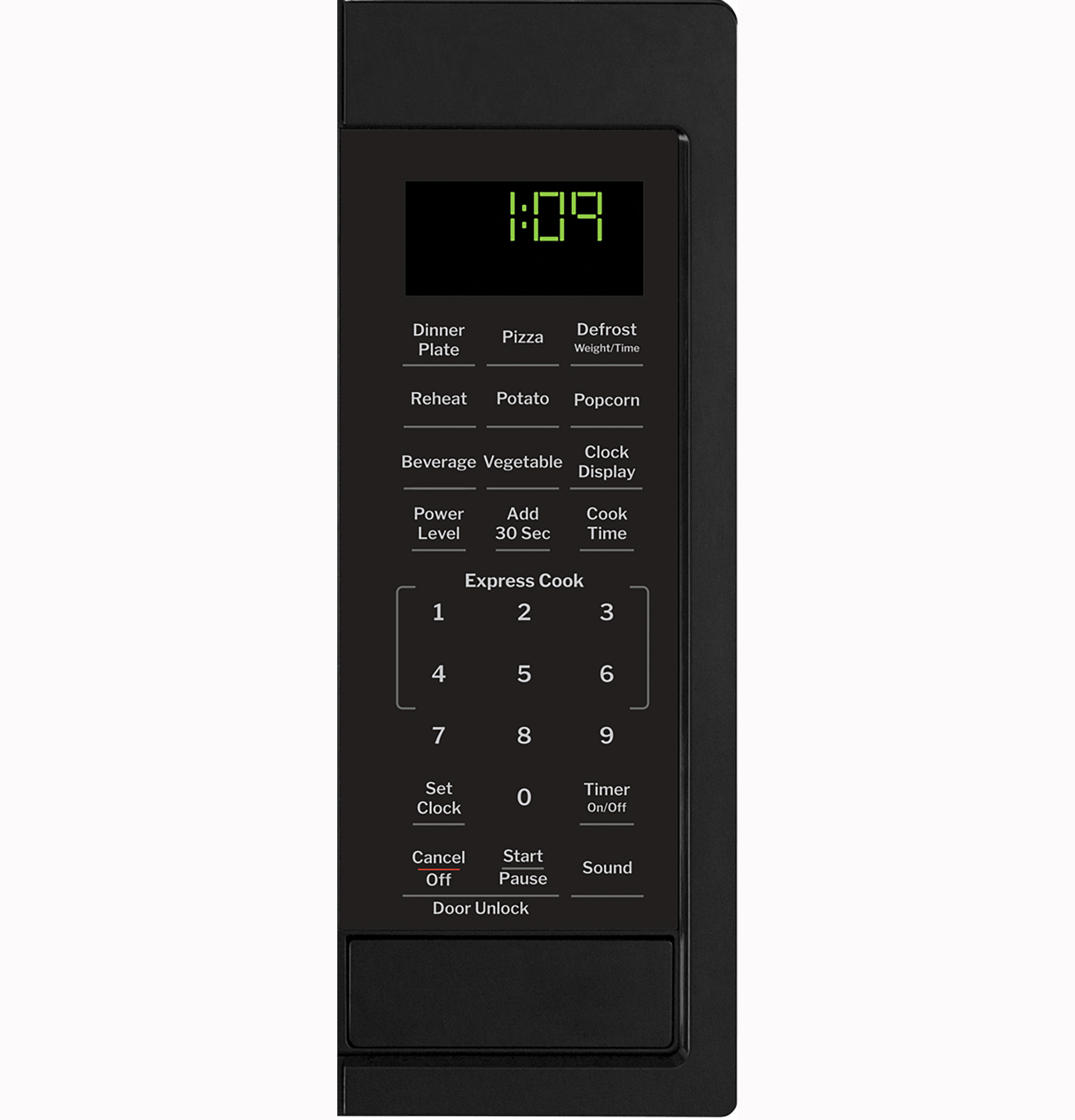 0.9 Cu. Ft. Capacity Countertop Microwave Oven GCST09N1WBB