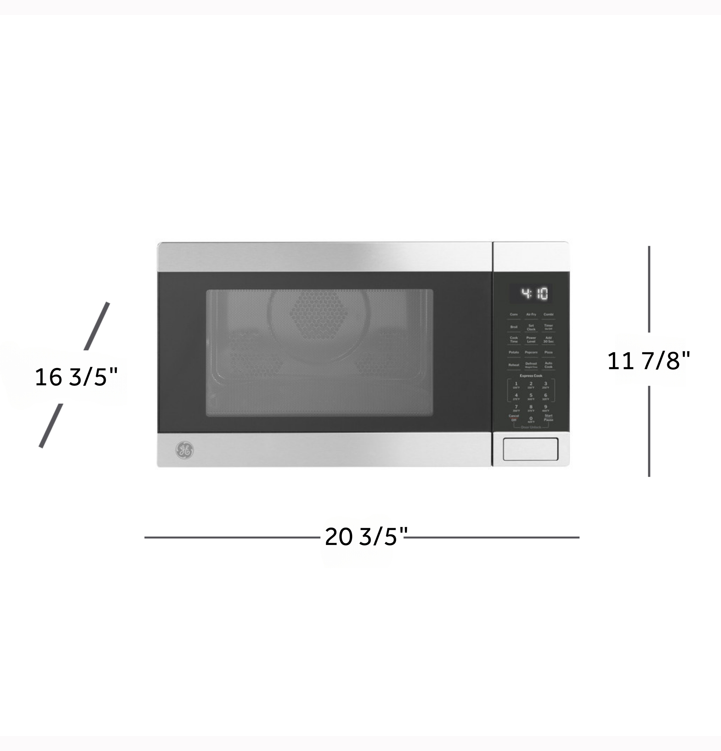 1.0 Cu. Ft. Capacity Countertop Convection Microwave Oven with Air Fry GCST10A1WSS