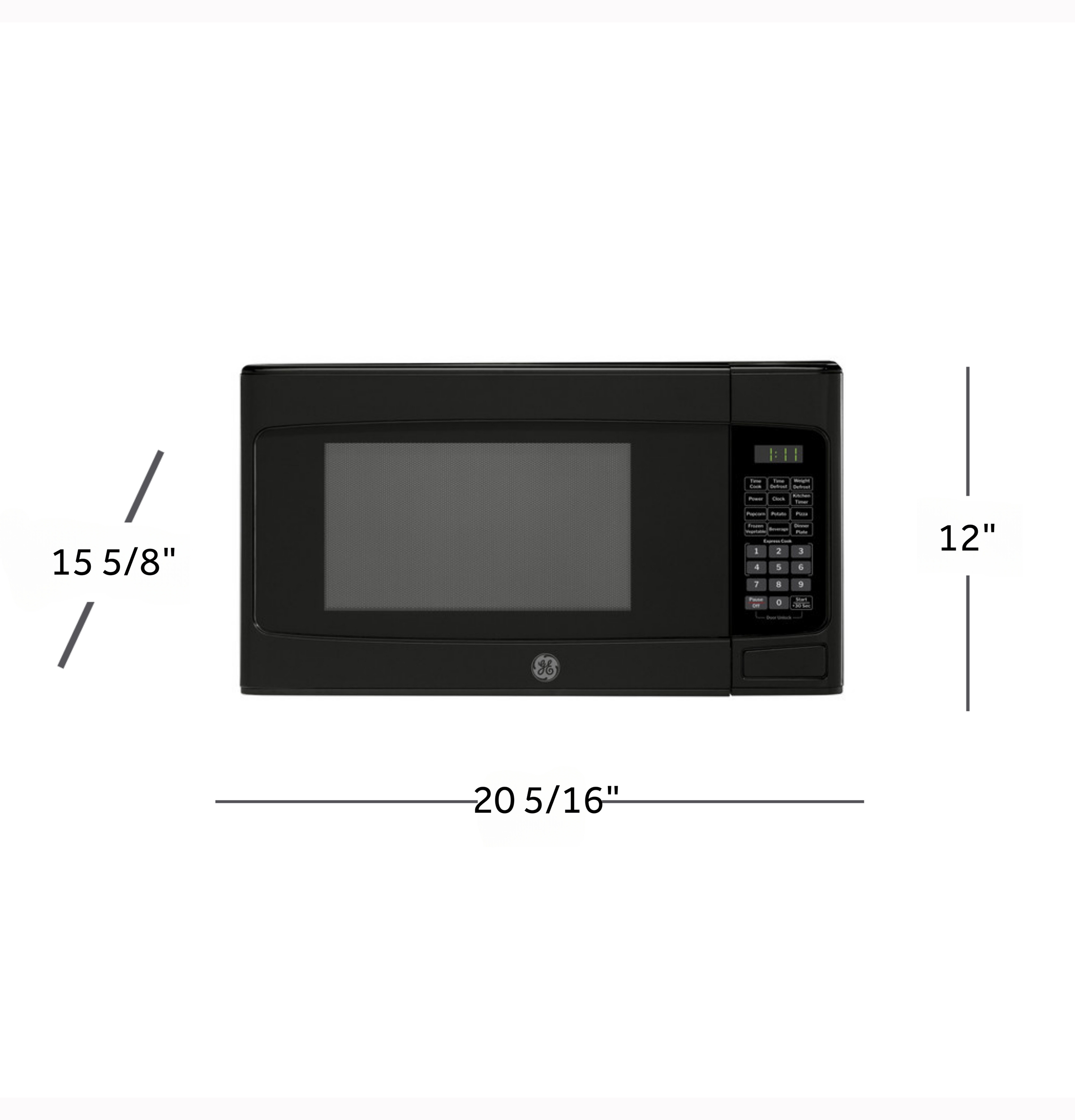 1.1 Cu. Ft. Capacity Countertop Microwave Oven GCST11N1WBB