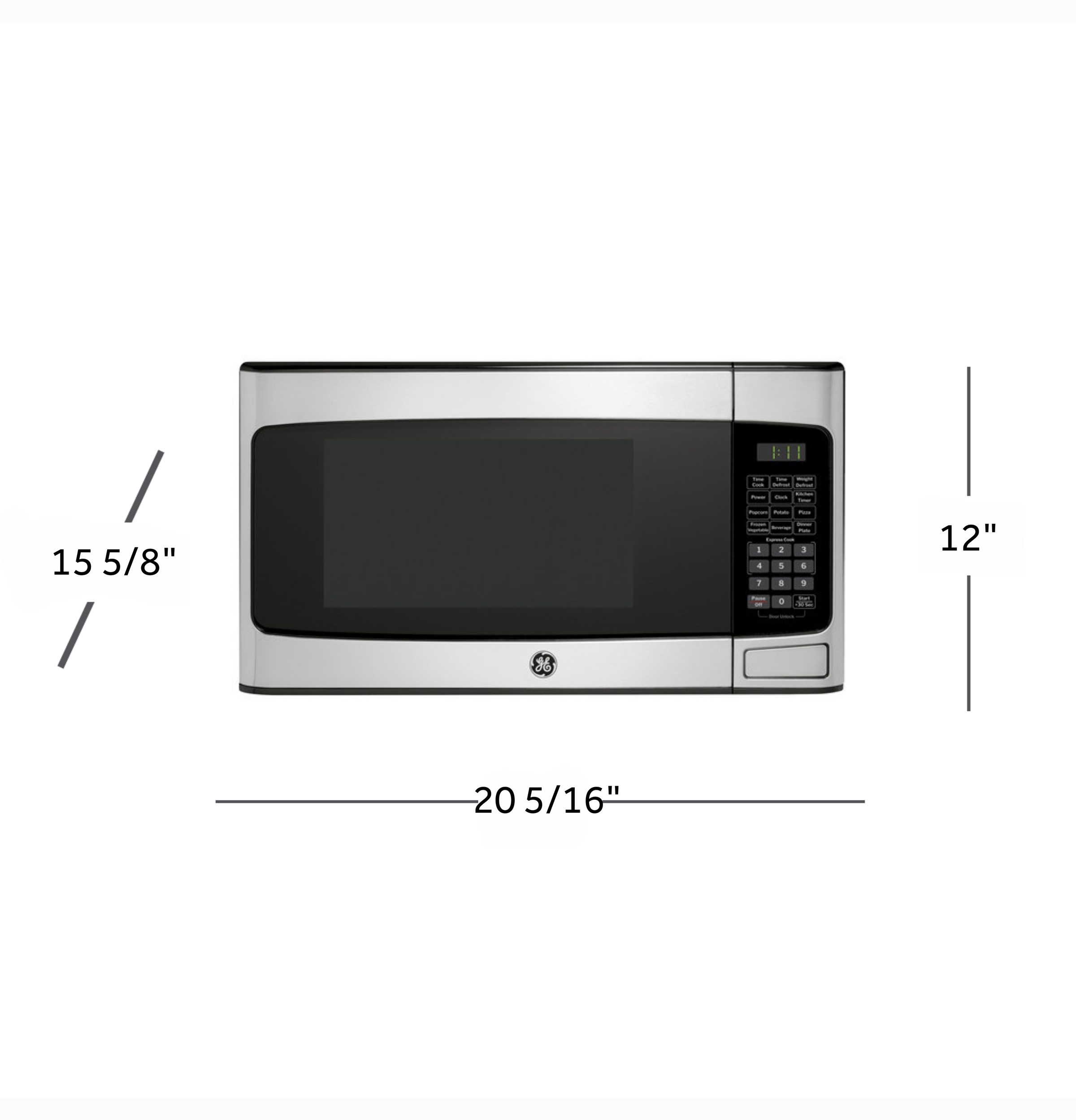 1.1 Cu. Ft. Capacity Countertop Microwave Oven GCST11N1WSS