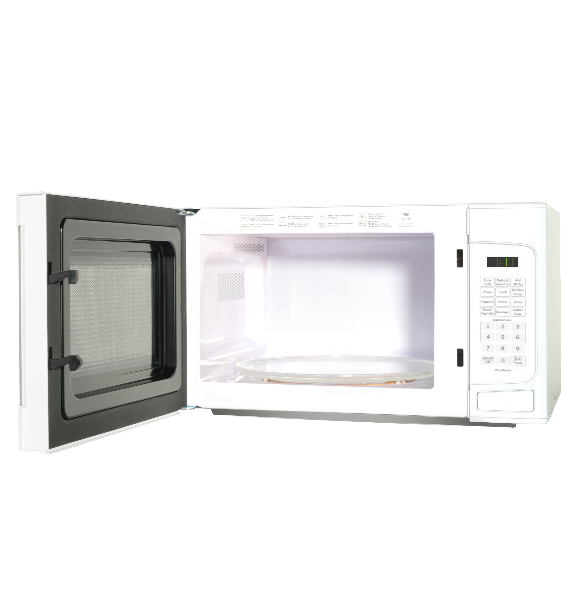 1.1 Cu. Ft. Capacity Countertop Microwave Oven GCST11N1WWW