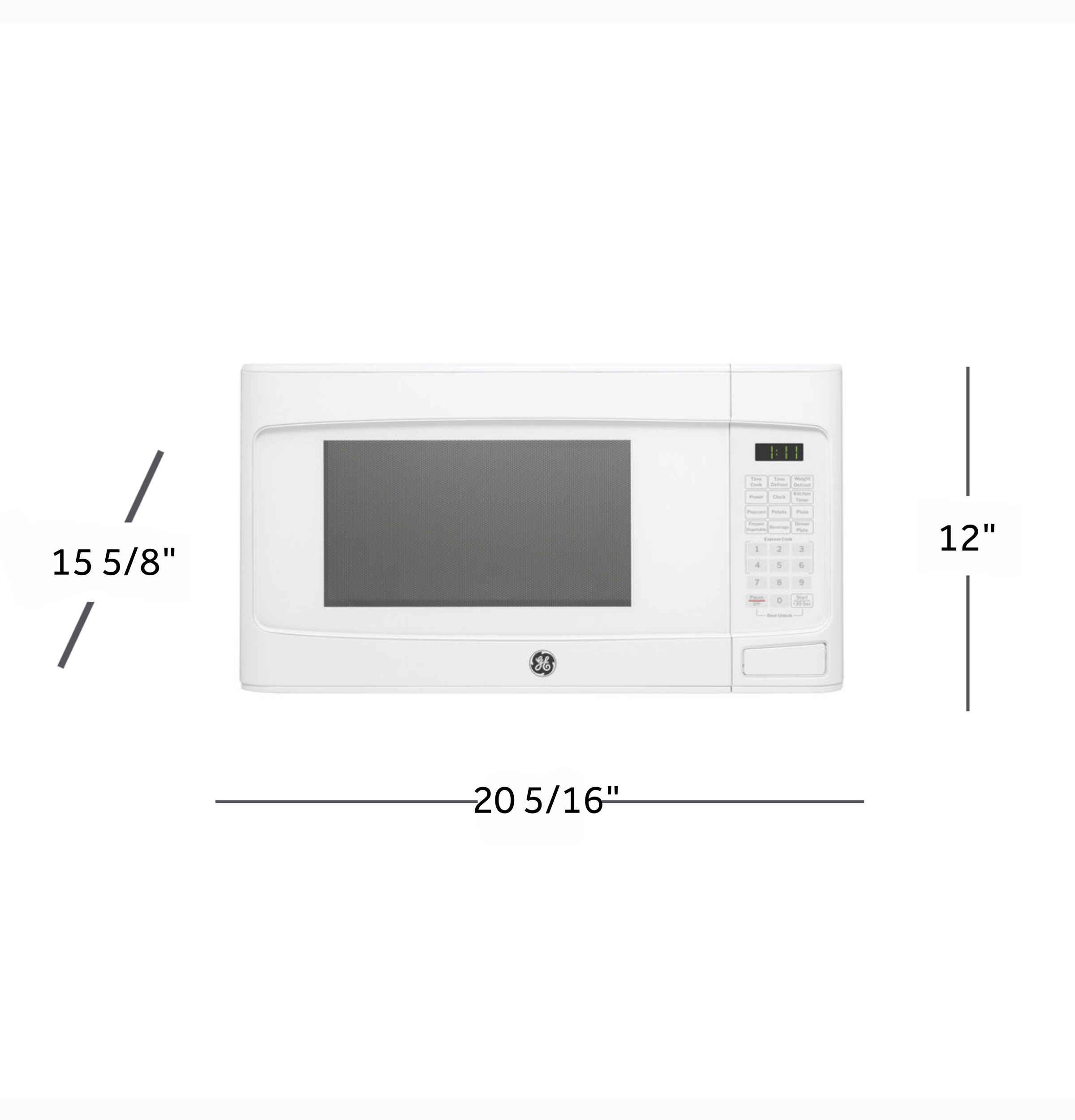 1.1 Cu. Ft. Capacity Countertop Microwave Oven GCST11N1WWW