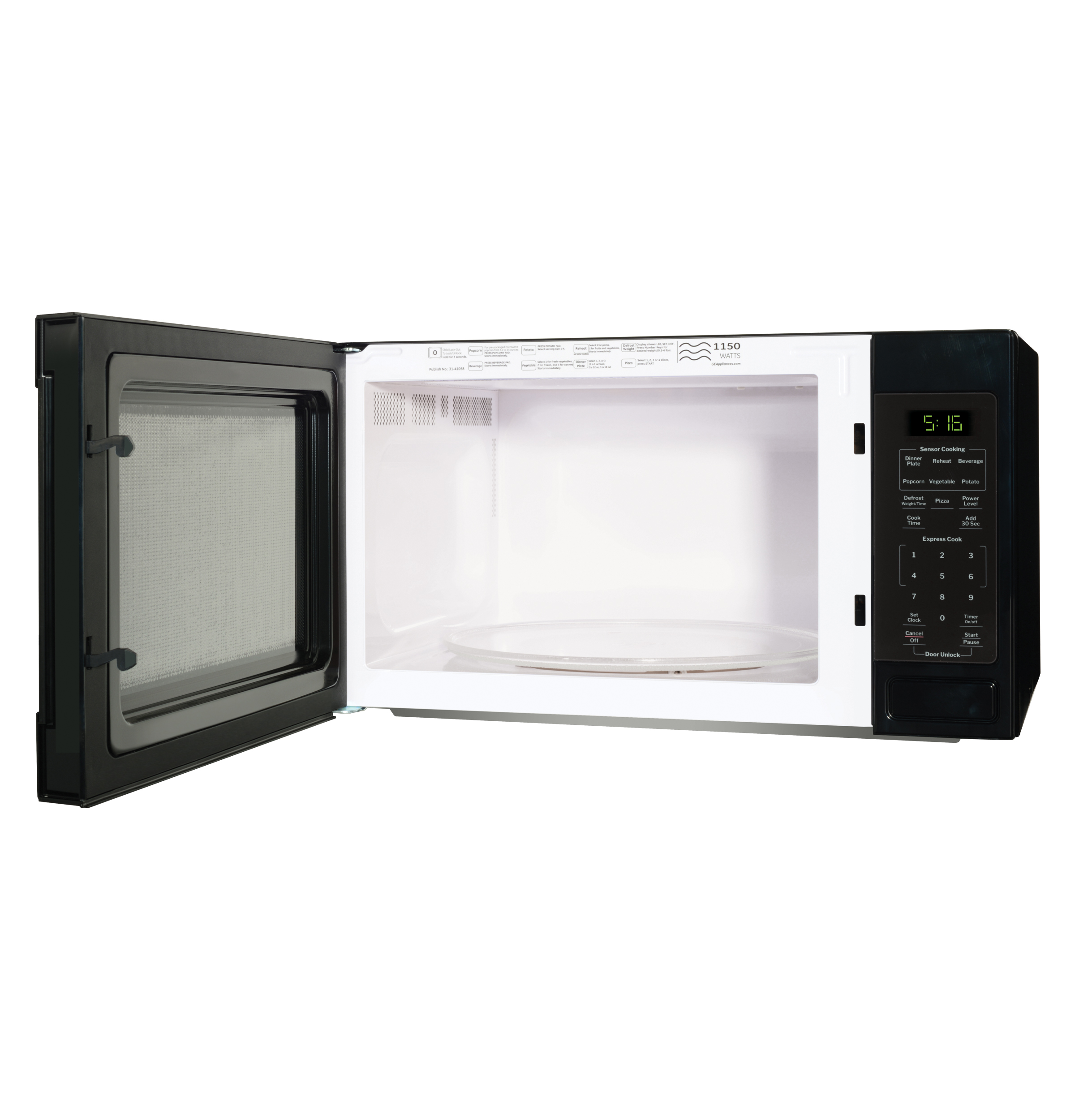 1.6 Cu. Ft. Countertop Microwave Oven GCST16S1WBB