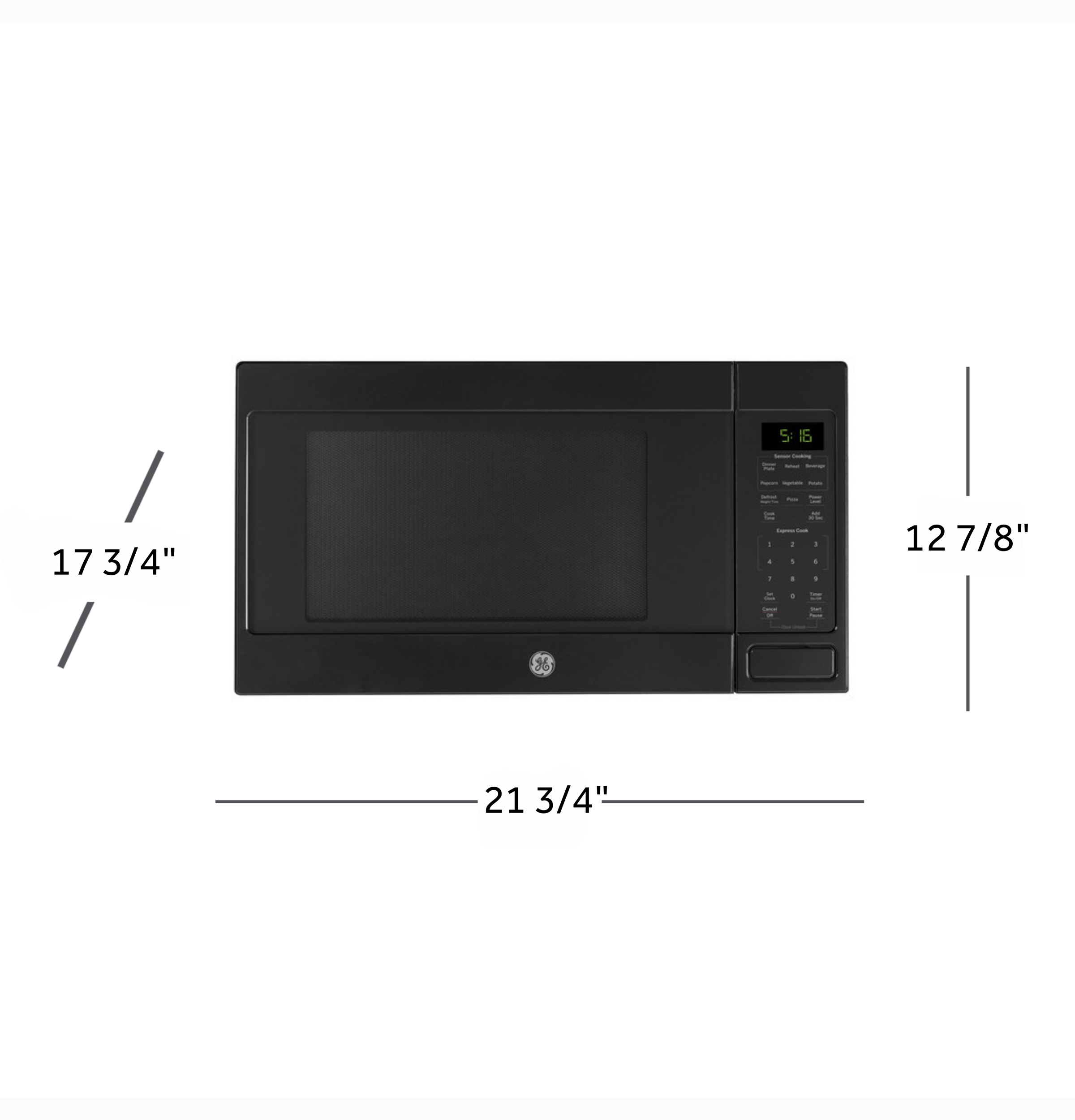 1.6 Cu. Ft. Countertop Microwave Oven GCST16S1WBB