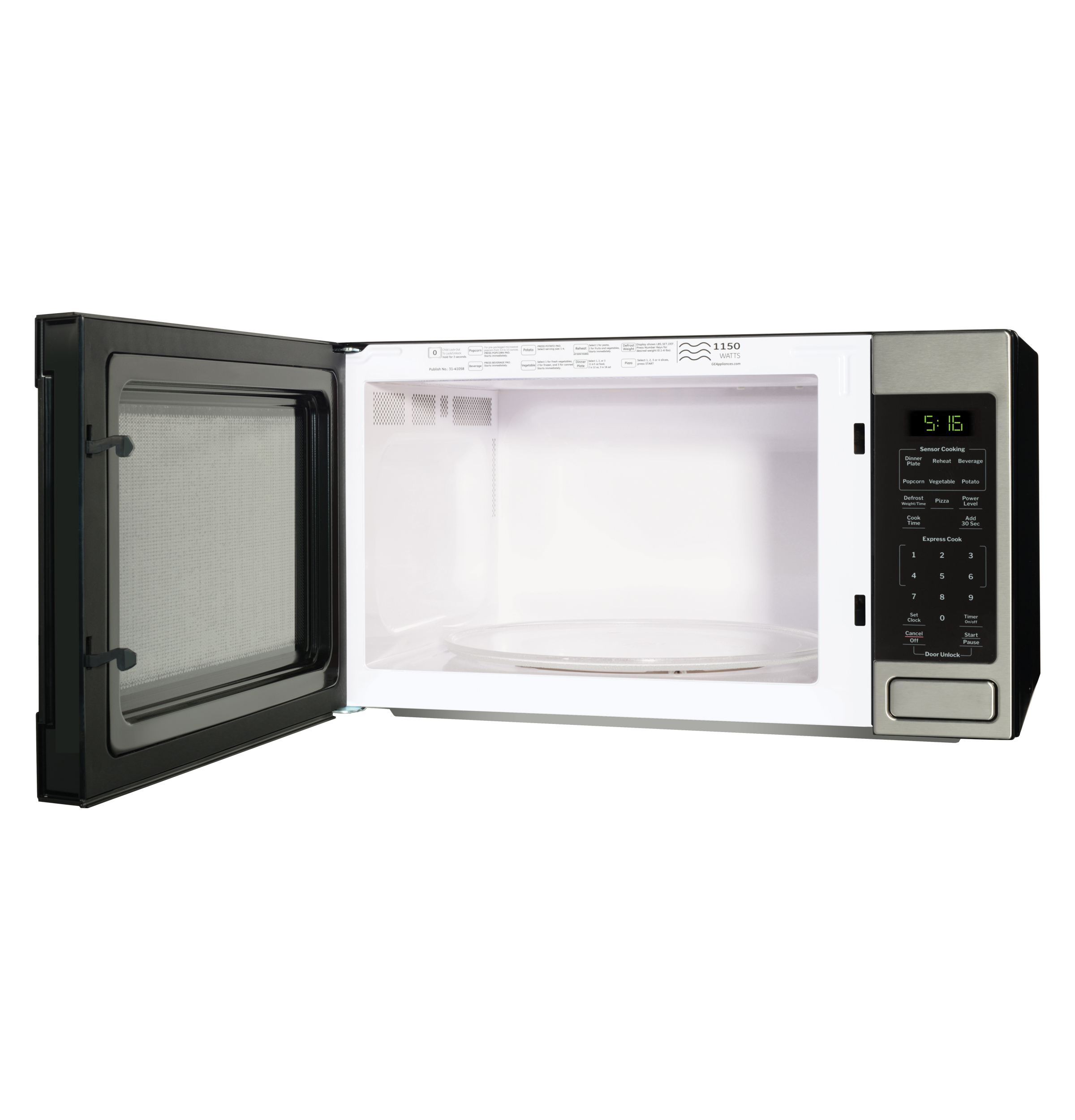 1.6 Cu. Ft. Countertop Microwave Oven GCST16S1WSS