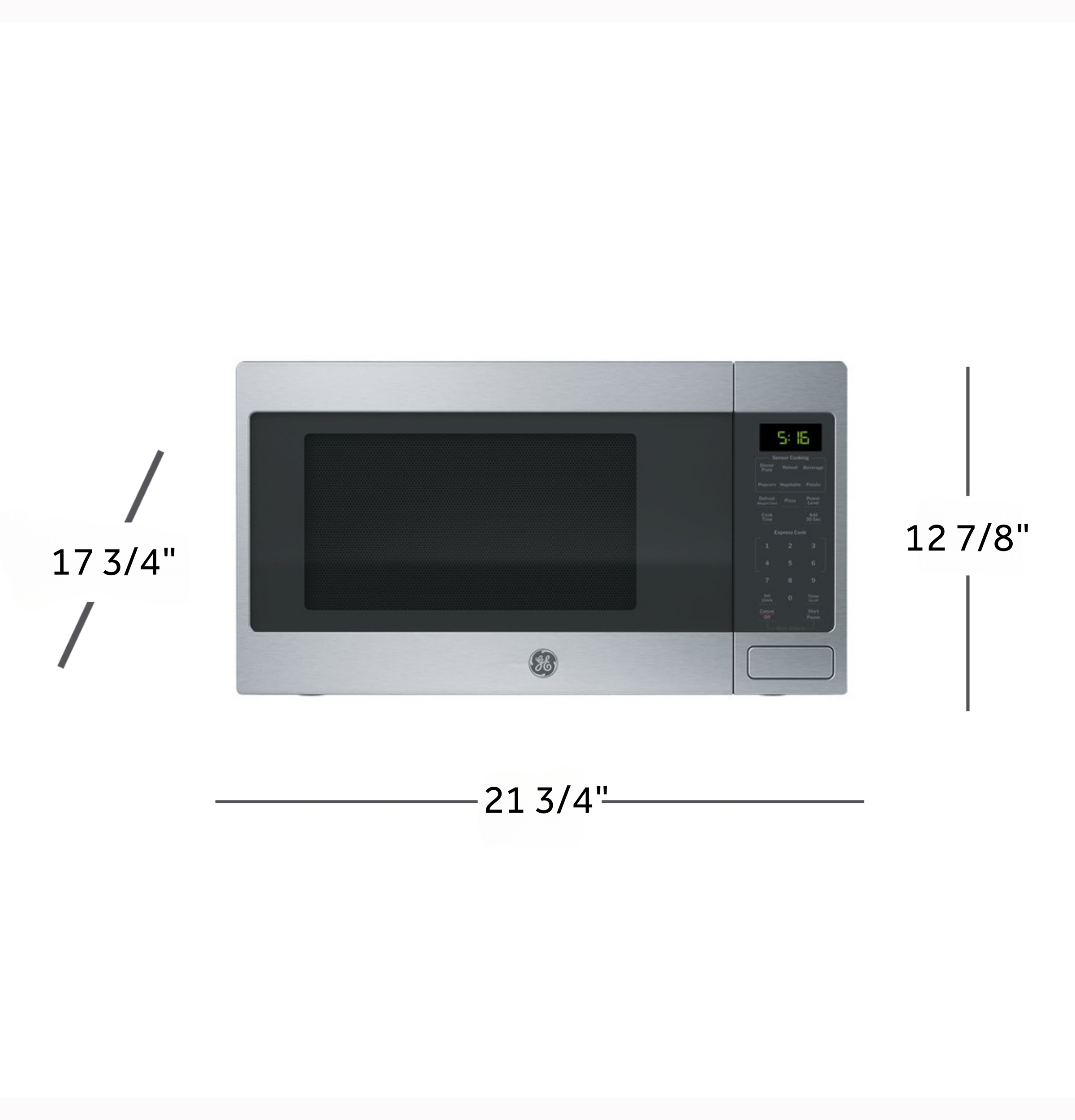 1.6 Cu. Ft. Countertop Microwave Oven GCST16S1WSS