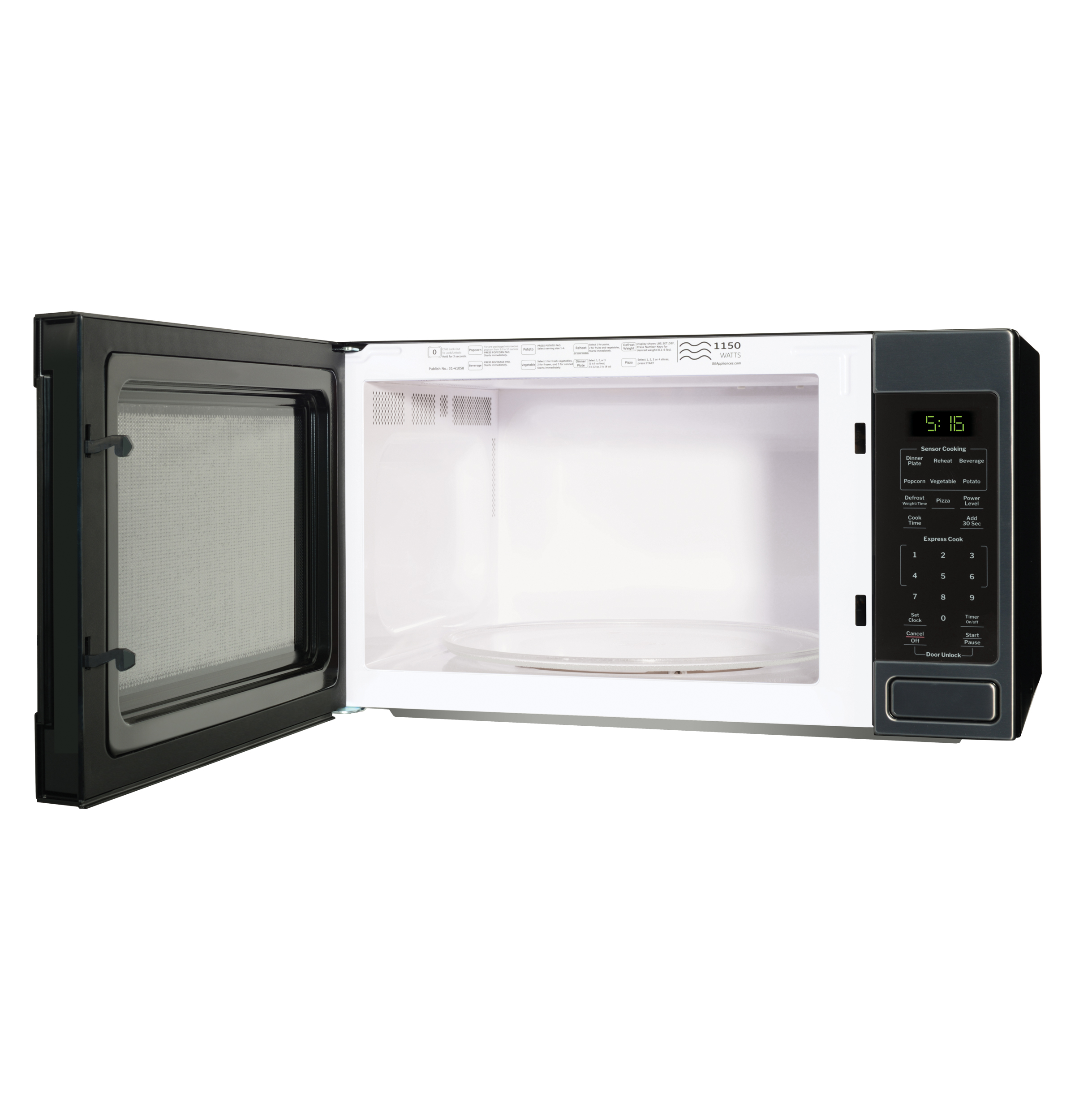 1.6 Cu. Ft. Countertop Microwave Oven GCST16S1WTS