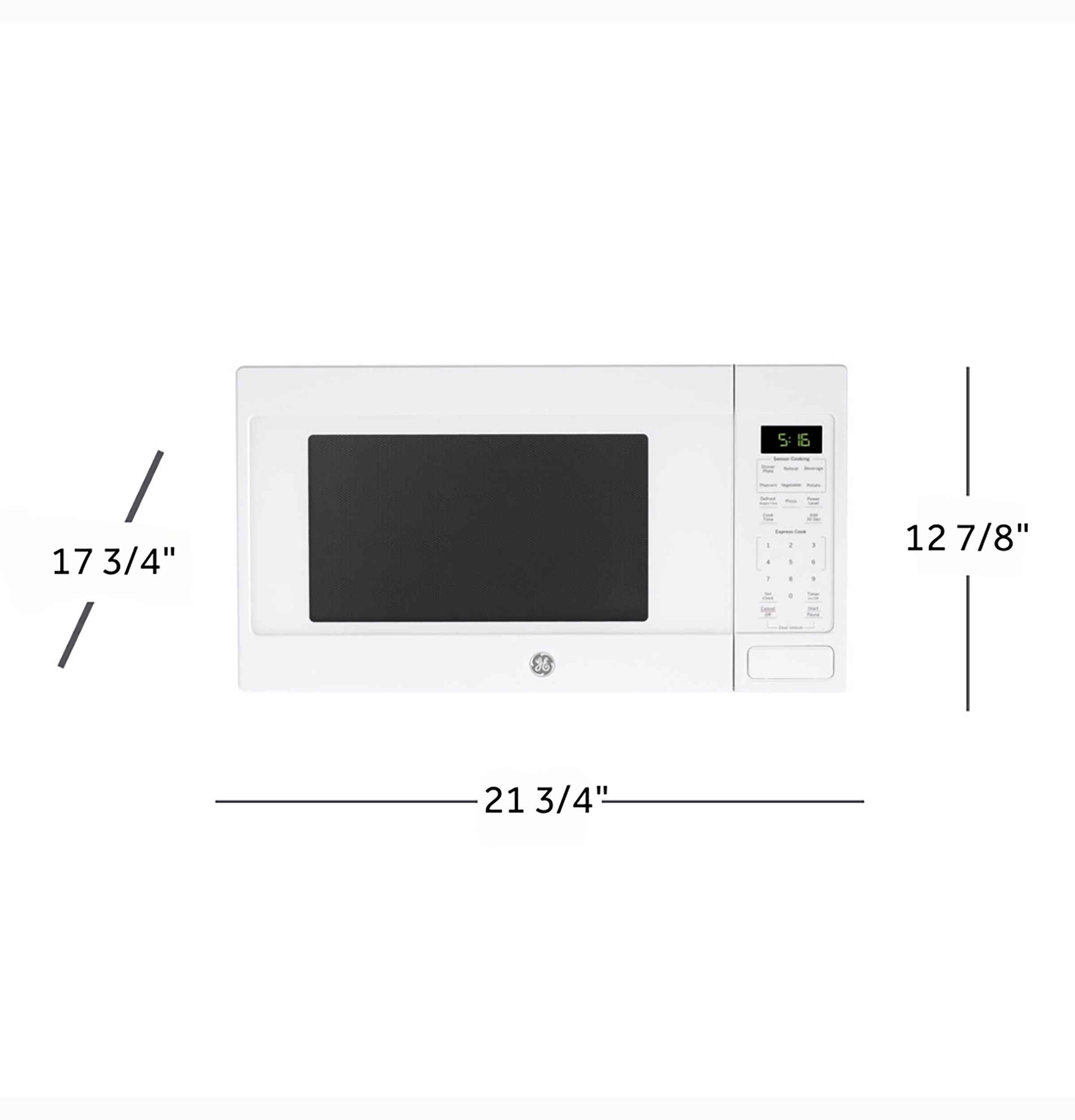 1.6 Cu. Ft. Countertop Microwave Oven GCST16S1WWW
