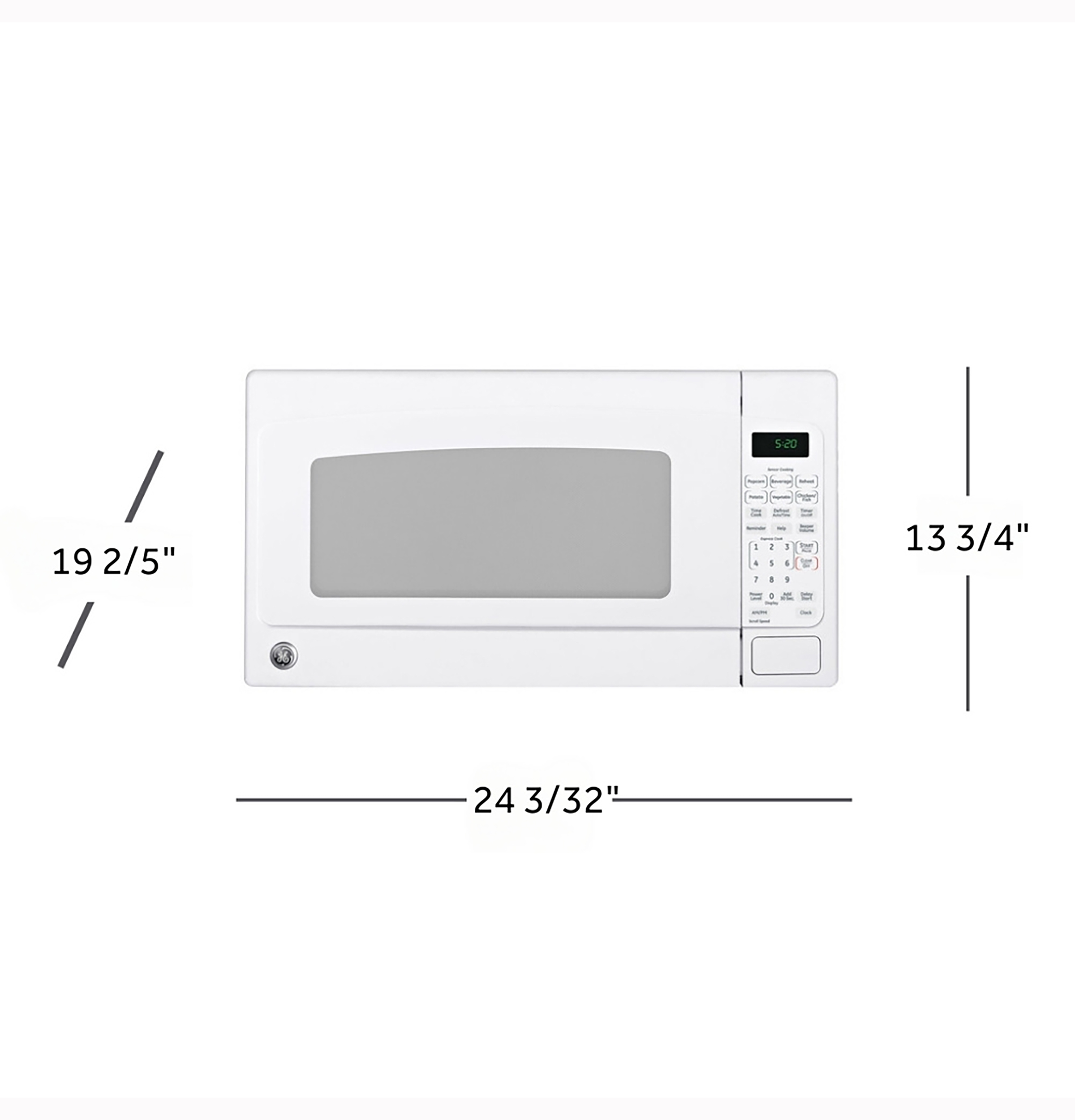 2.0 Cu. Ft. Capacity Countertop Microwave Oven GCST20S1WWW