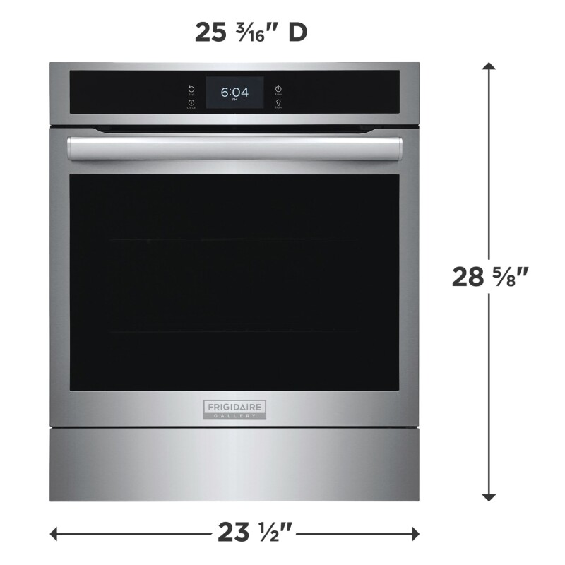 24" Single Electric Wall Oven with Air Fry GCWS2438AW