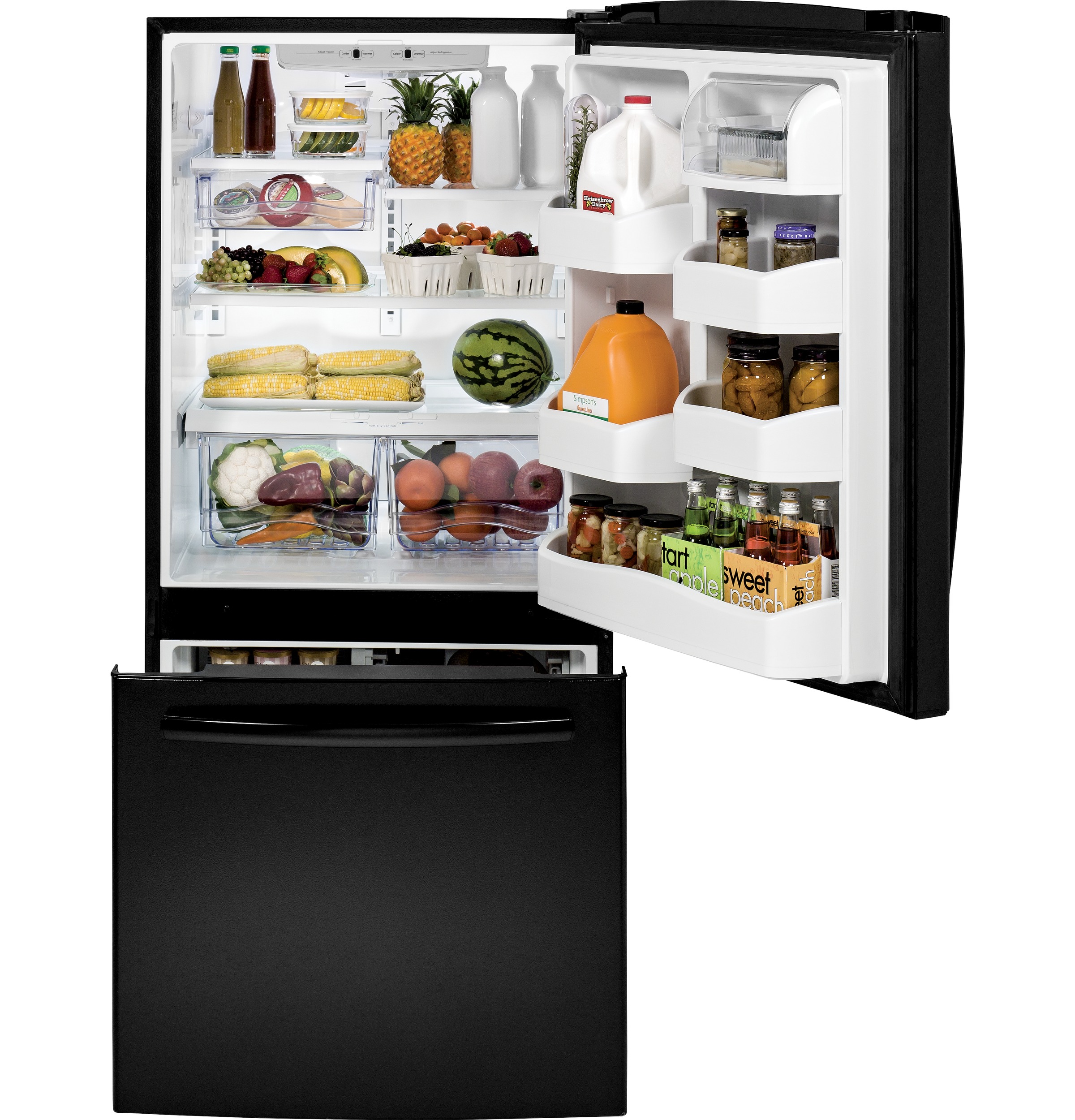 20.2 Cu. Ft. Bottom-Freezer Refrigerator GDE20ETEBB