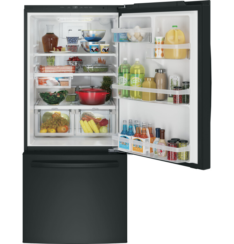 21.0 Cu. Ft. Bottom-Freezer Refrigerator GDE21EGKBB