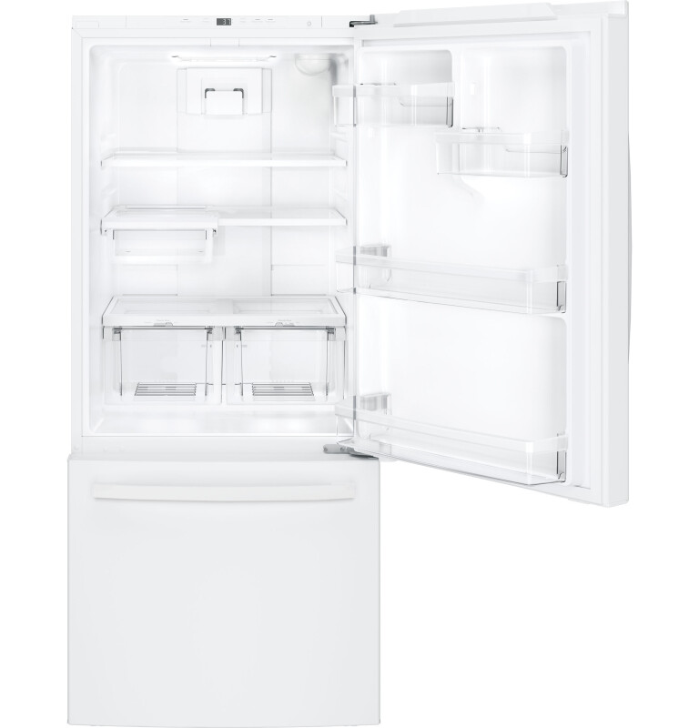 21.0 Cu. Ft. Bottom-Freezer Refrigerator GDE21EGKWW