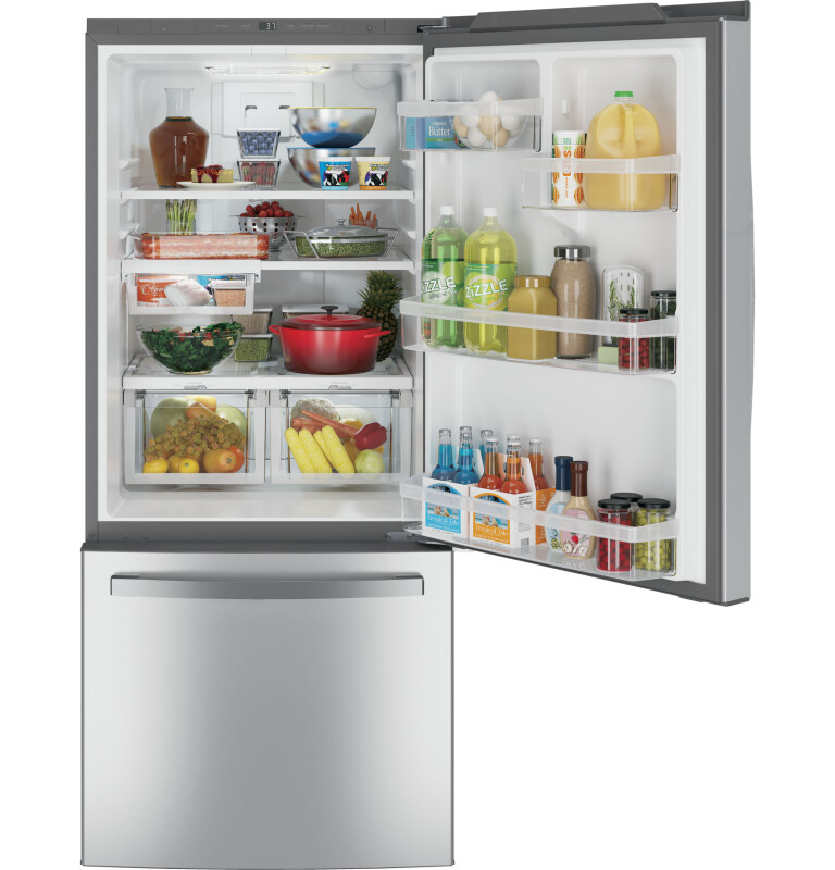 21.0 Cu. Ft. Bottom-Freezer Refrigerator GDE21ESKSS