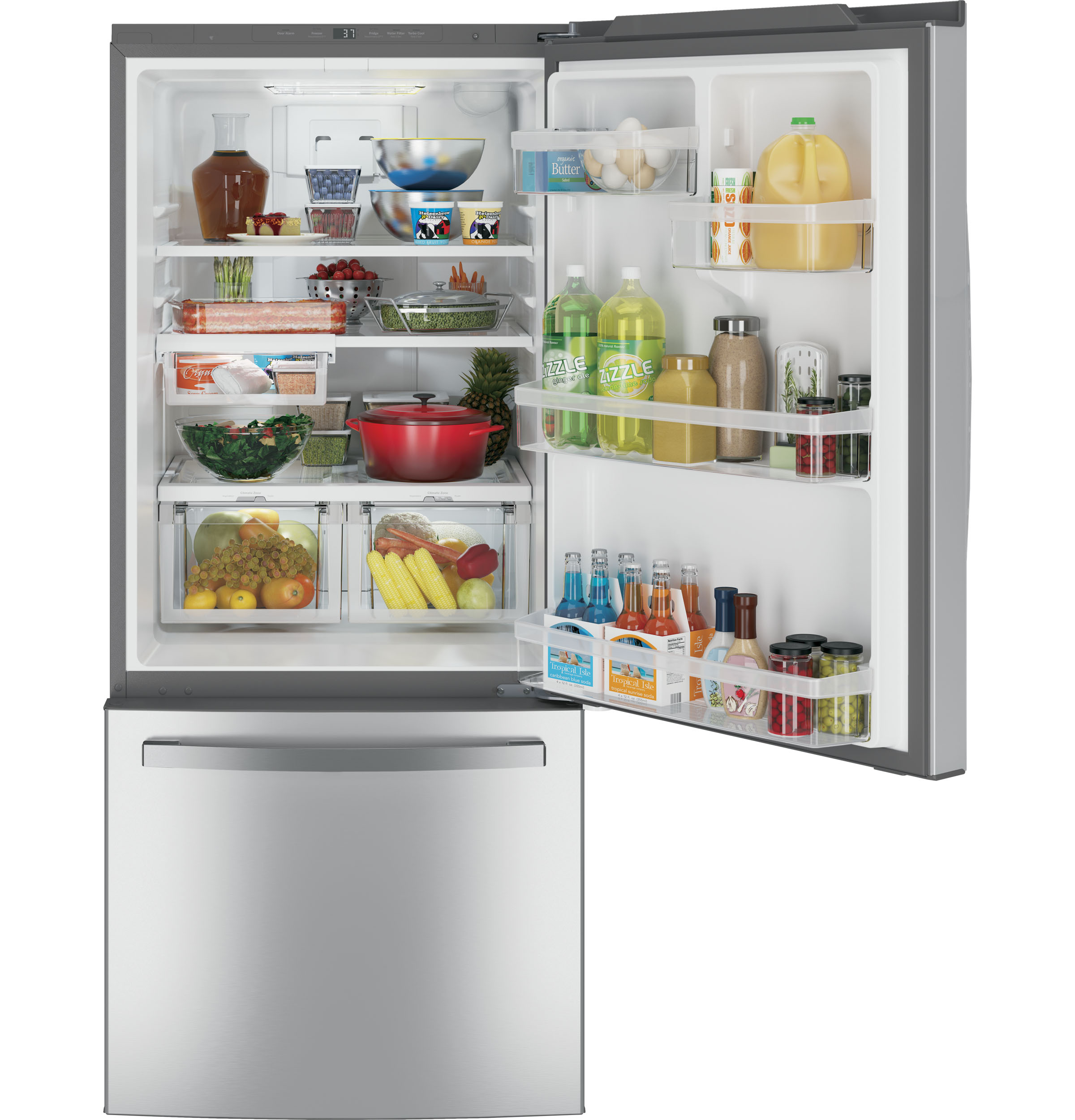 21.0 Cu. Ft. Bottom-Freezer Refrigerator GDE21EYKFS