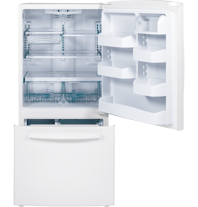 23.1 Cu. Ft. Bottom-Freezer Refrigerator GDE23ETEWW