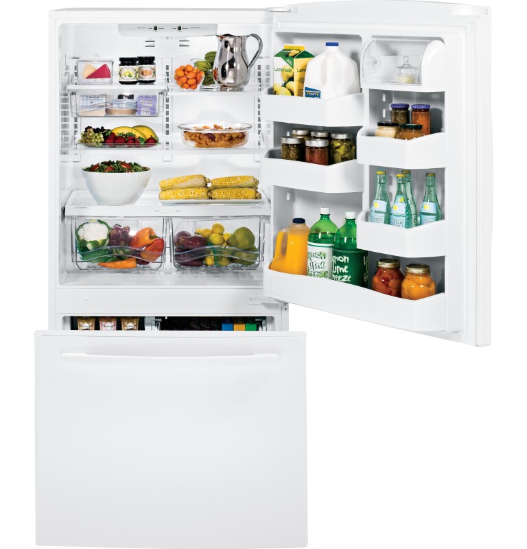 23.2 Cu. Ft. Bottom-Freezer Drawer Refrigerator GDE23GGHWW