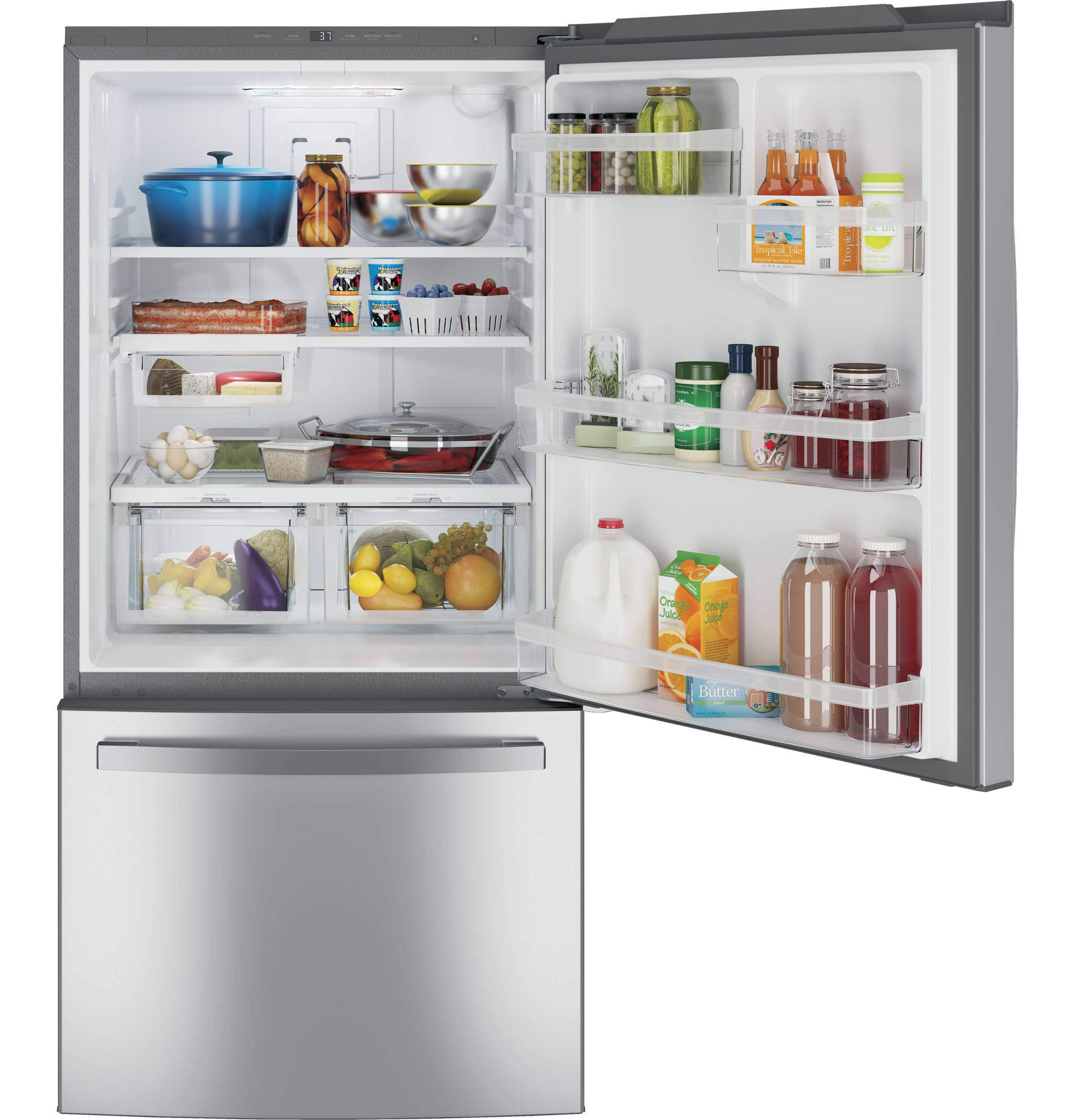 24.8 Cu. Ft. Bottom-Freezer Drawer Refrigerator GDE25EYKFS