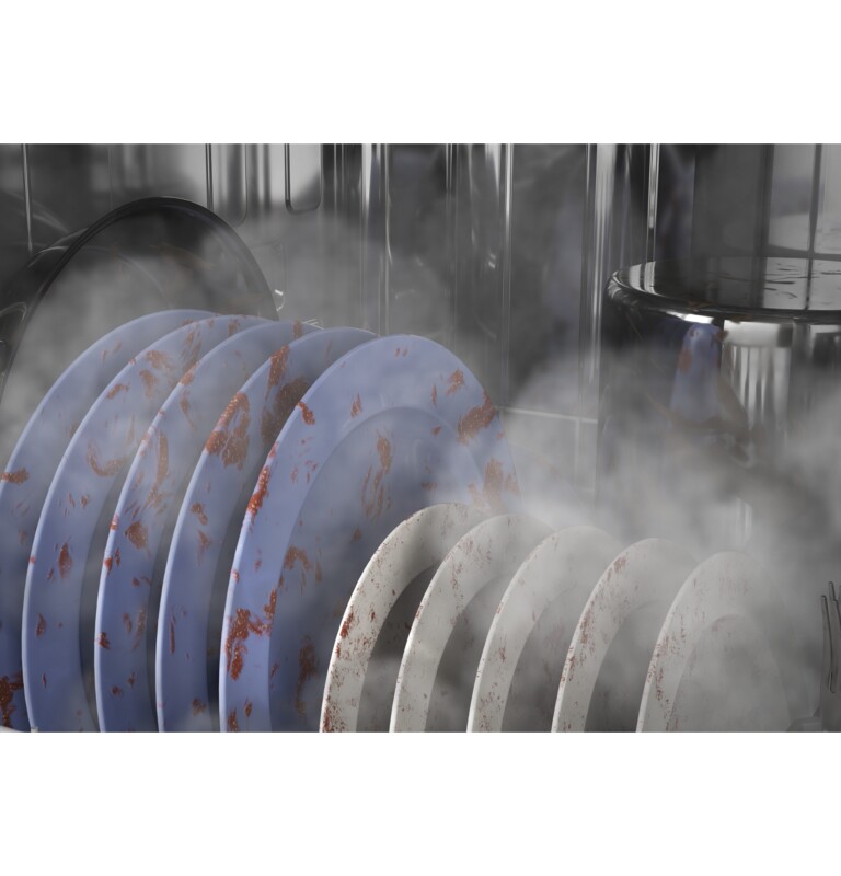 Front Control with Plastic Interior Dishwasher with Sanitize Cycle & Dry Boost GDF530PGMBB