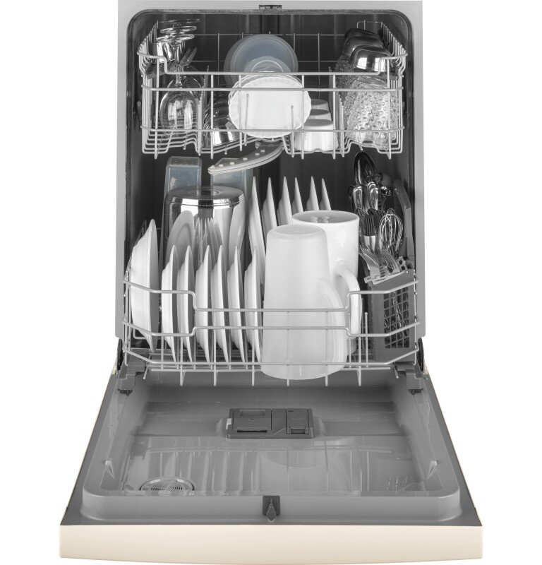Front Control with Plastic Interior Dishwasher with Sanitize Cycle & Dry Boost GDF530PGMCC