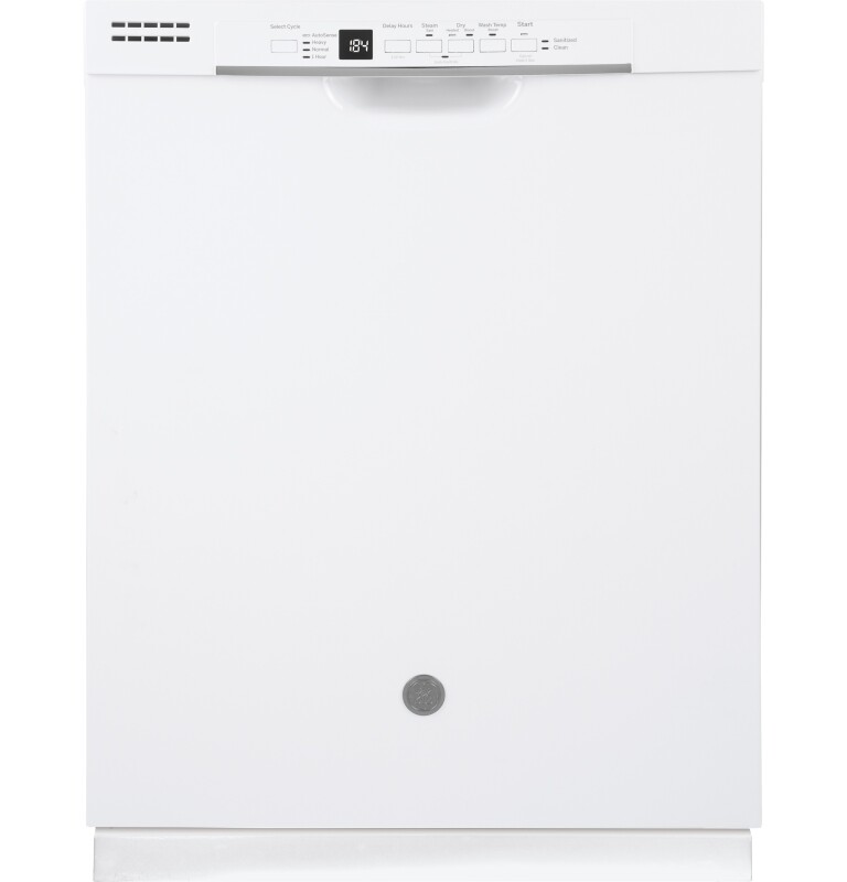 Front Control with Plastic Interior Dishwasher with Sanitize Cycle & Dry Boost GDF530PGMWW