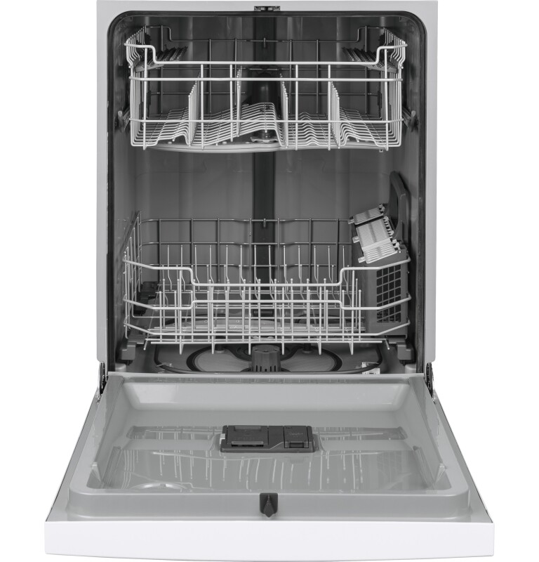 Front Control with Plastic Interior Dishwasher with Sanitize Cycle & Dry Boost GDF530PGMWW