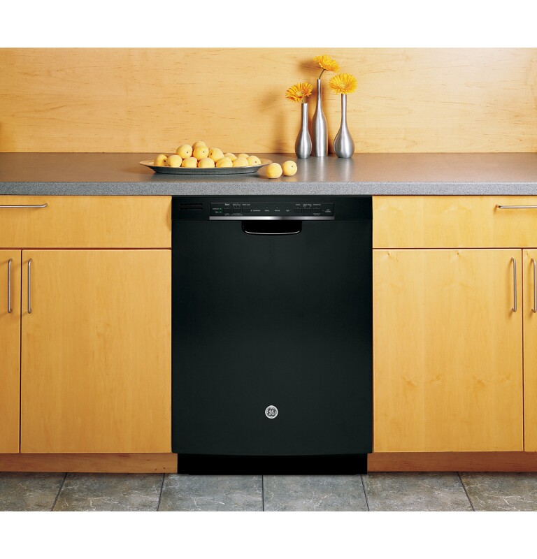 Hybrid Stainless Steel Interior Dishwasher with Front Controls GDF540HGDBB