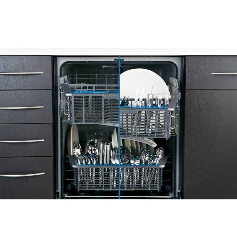 Hybrid Stainless Steel Interior Dishwasher with Front Controls GDF540HGDBB