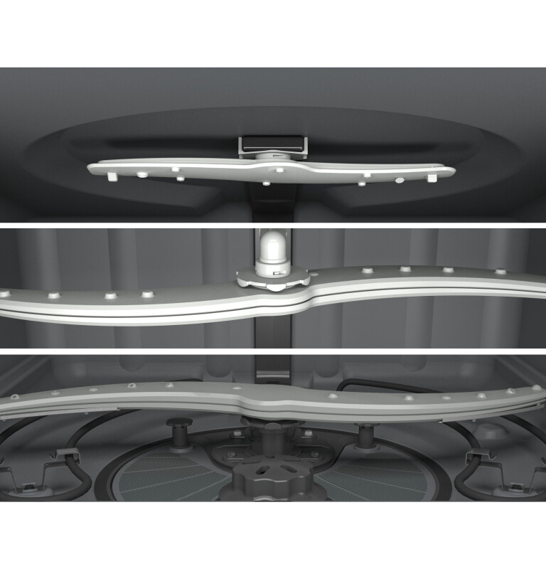 Hybrid Stainless Steel Interior Dishwasher with Front Controls GDF540HGDBB