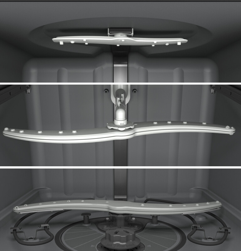 Hybrid Stainless Steel Interior Dishwasher with Front Controls GDF540HGDBB