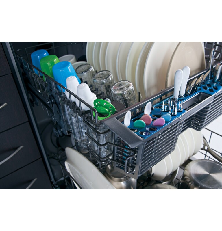 Hybrid Stainless Steel Interior Dishwasher with Front Controls GDF540HSFSS