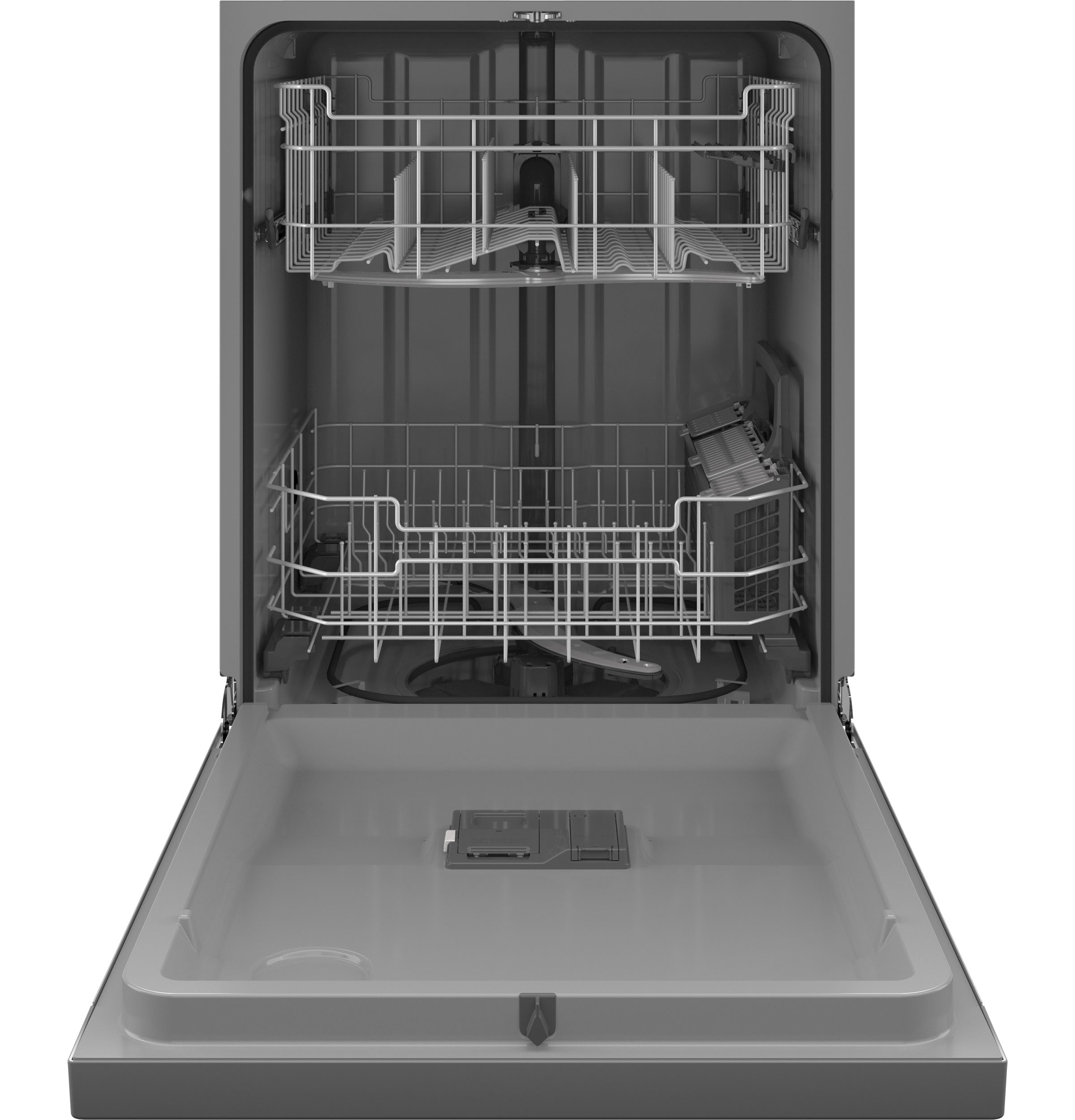 Front Control with Plastic Interior Dishwasher with Sanitize Cycle & Dry Boost GDF550PSRSS