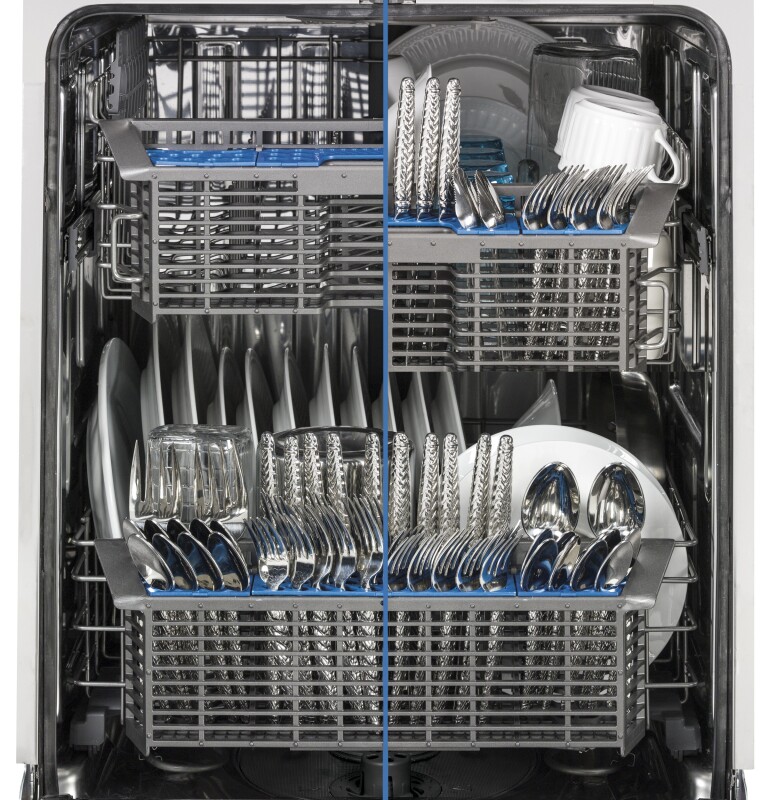 Stainless Steel Interior Dishwasher with Front Controls GDF570SGFBB