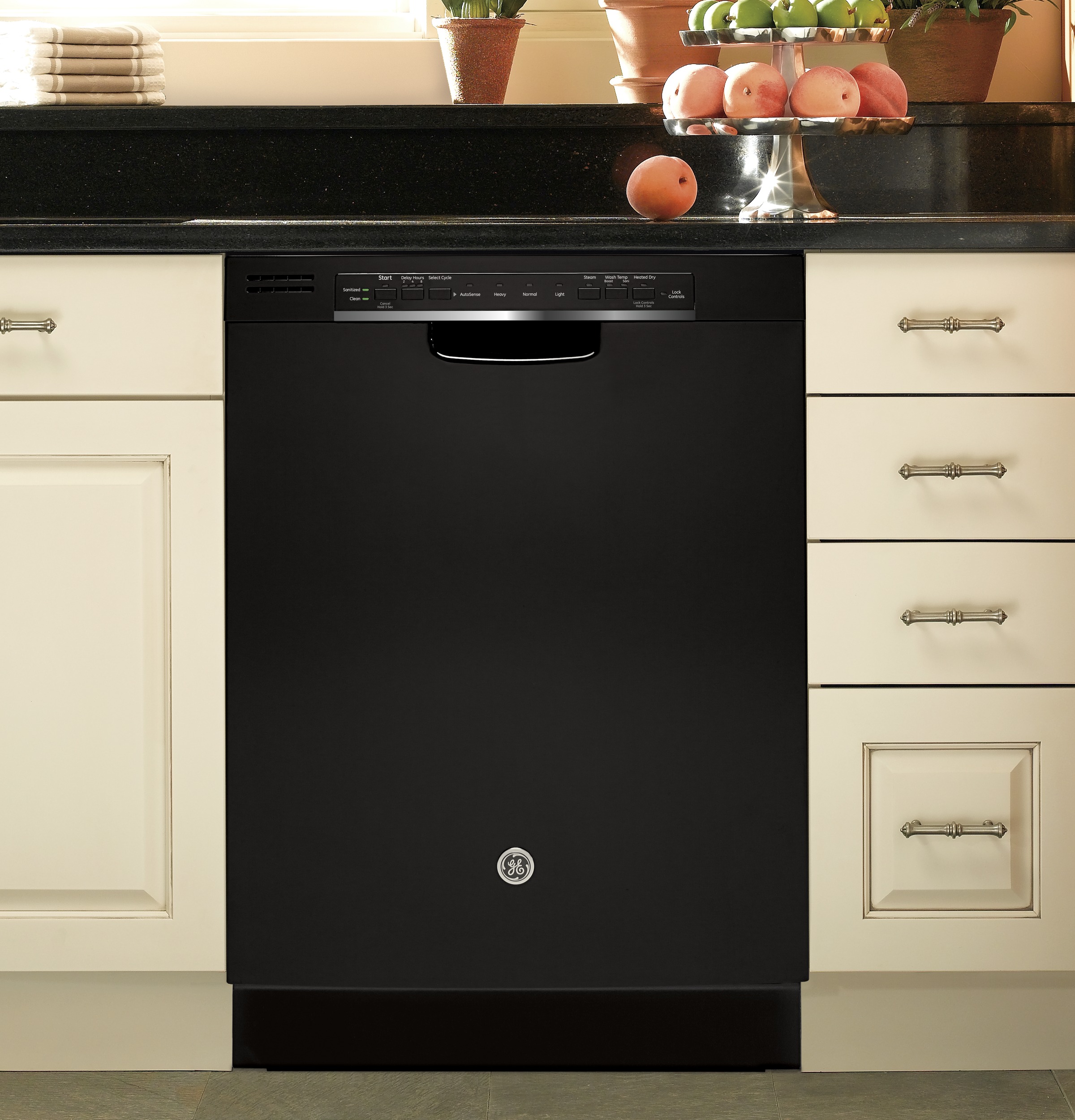 Stainless Steel Interior Dishwasher with Front Controls GDF570SGJBB