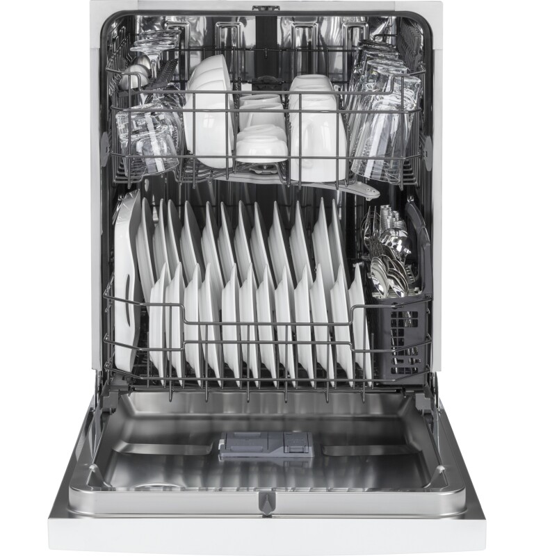 Stainless Steel Interior Dishwasher with Front Controls GDF570SGJWW