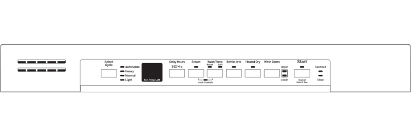 Dishwasher with Front Controls GDF610PGJWW